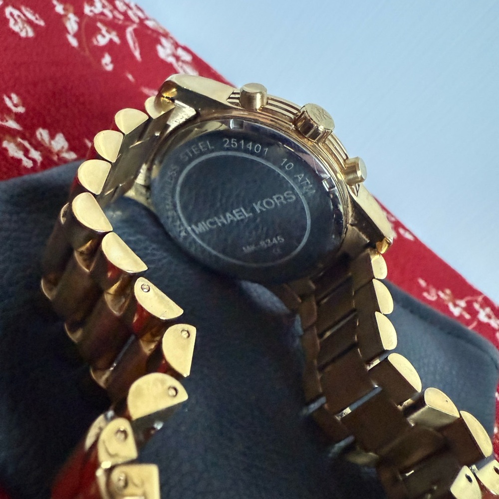 Michael Kors Gold Chronograph Watch - Picture 6 of 6